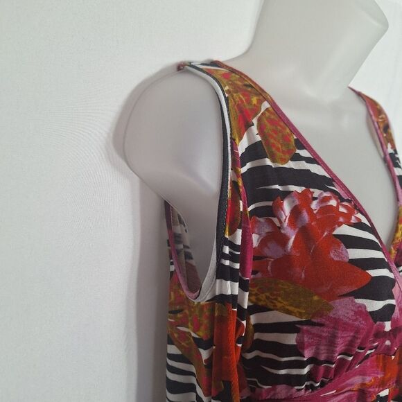 Boston Proper Womens Mini Dress Cold Shoulder Rave EDM Boho Artsy Chic XS - Picture 5 of 14